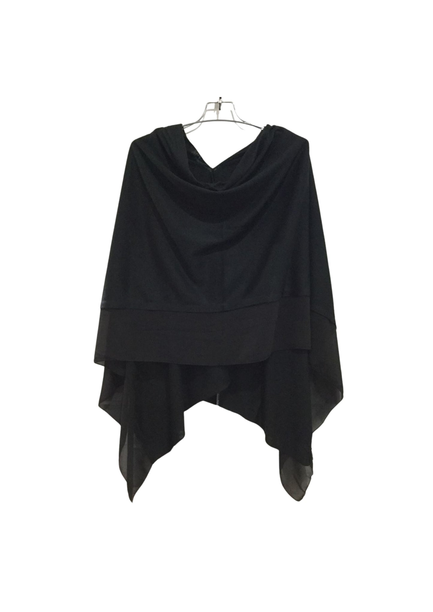 Black Chiffon edged wraps.