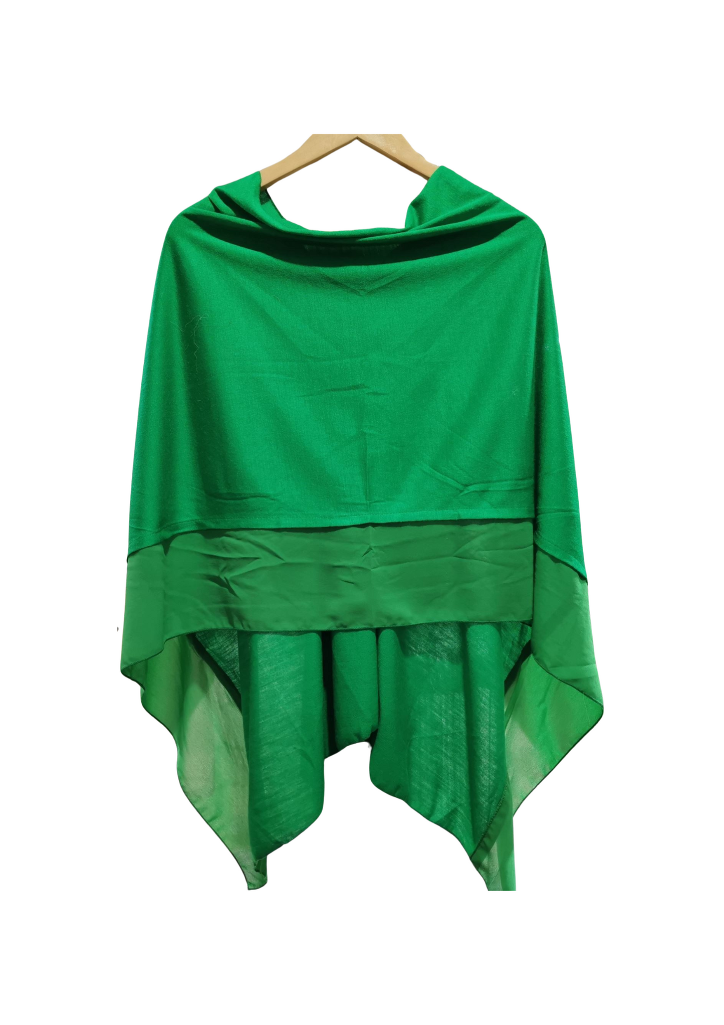 Emerald Chiffon edged wrap