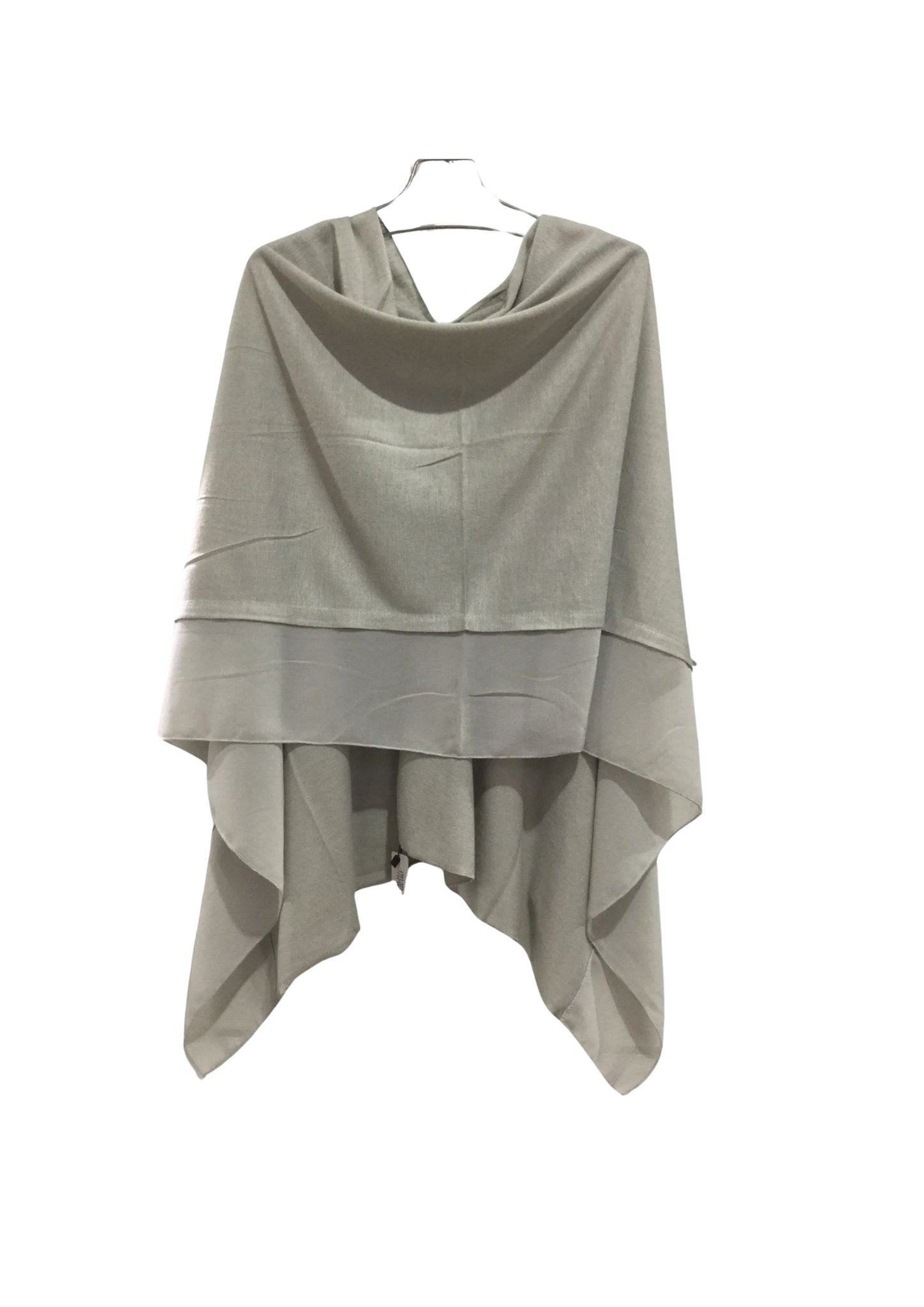 Grey Chiffon Edged wrap.