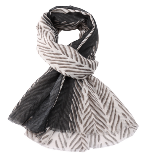 Grey lines scarf