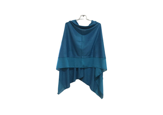 Teal Chiffon edged wrap
